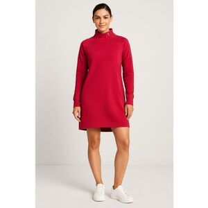 Athleta Red Cozy Karma Sweatshirt Dress Plus Size 2X New